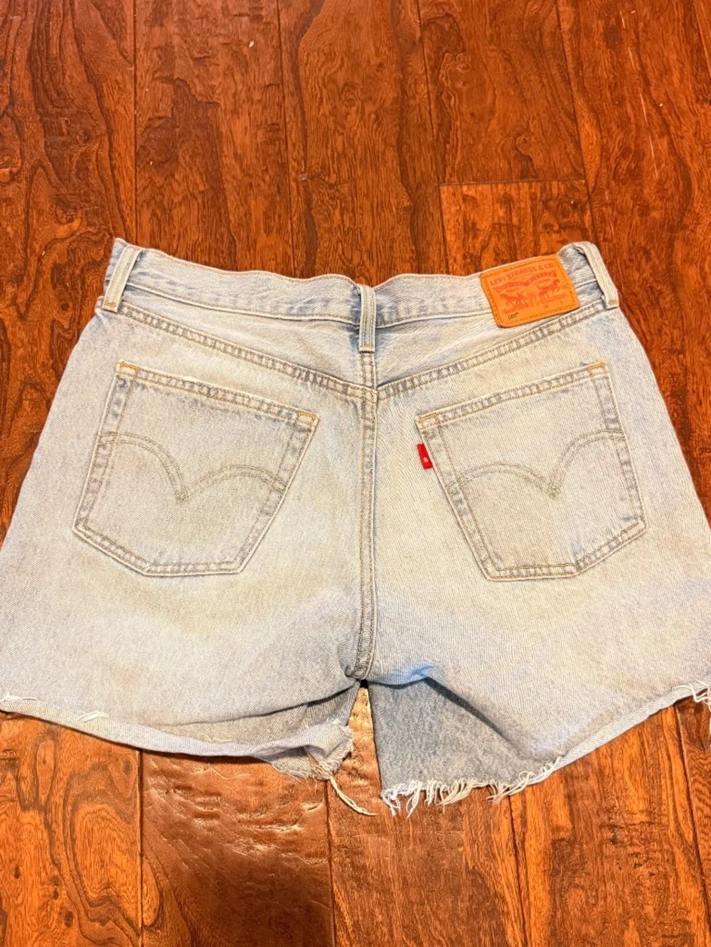 LEVI'S 501 Denim Distressed Cut Off Jean Shorts 29